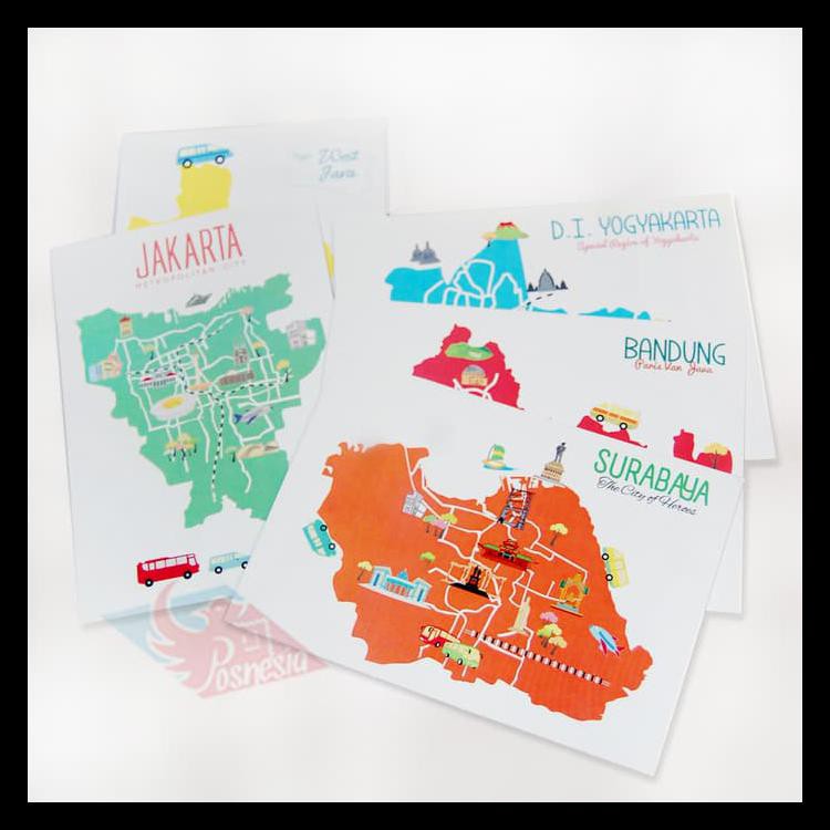

Diskon Postcard / Kartu Pos City Map Barang Bagus
