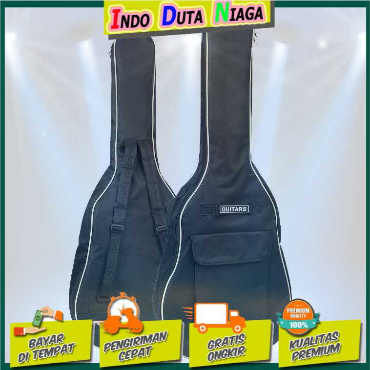 IDN TECH - Tas Gitar Oxford Padded Guitar Case Double Strap Waterproof - ZH06501