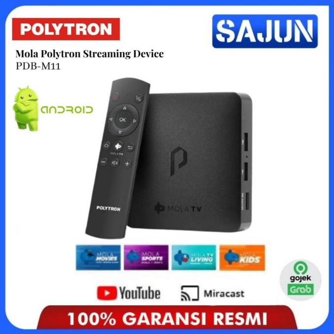 POLYTRON PDB M11 - MOLA TV Streaming Smart Device Box Garansi 1 Tahun