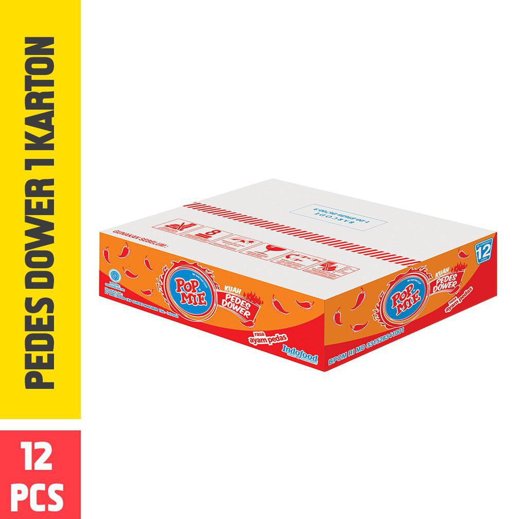 

{BISA COD} Pop Mie Kuah Pedes Dower 1 Dus-12pcs 1pc 900gr FREE ONGKIR [Kode 1|Kode 2|Kode 3|Kode