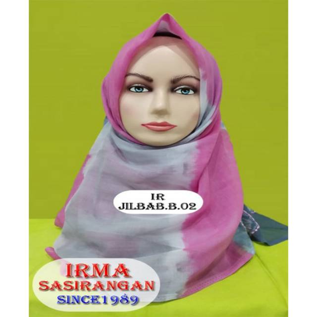 Jilbab sasirangan bordir/Ir.Bordir.B.02