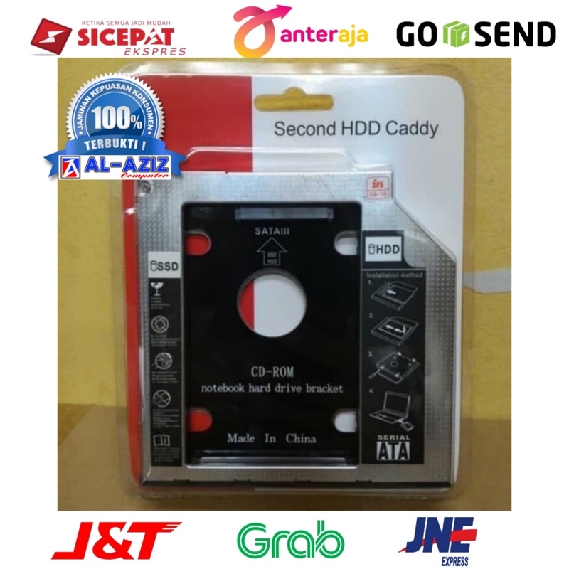 SSD HDD CADDY TEBAL 12,7mm