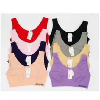 3pcs BH Sport Wanita Bra Olahraga Import tanpa kaitan dan Busa - Miniset Rajut Dewasa Remaja Mini Set Korea Lusinan