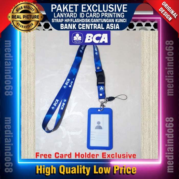 

Hemat Bank Bca Lanyard Printing Id Card (Paket Lengkap Exclusive) Terbatas