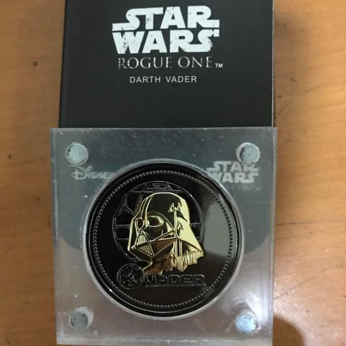 Big Sale Koin Star Wars Darth Vader Black & Gold 24 Karat Diskon