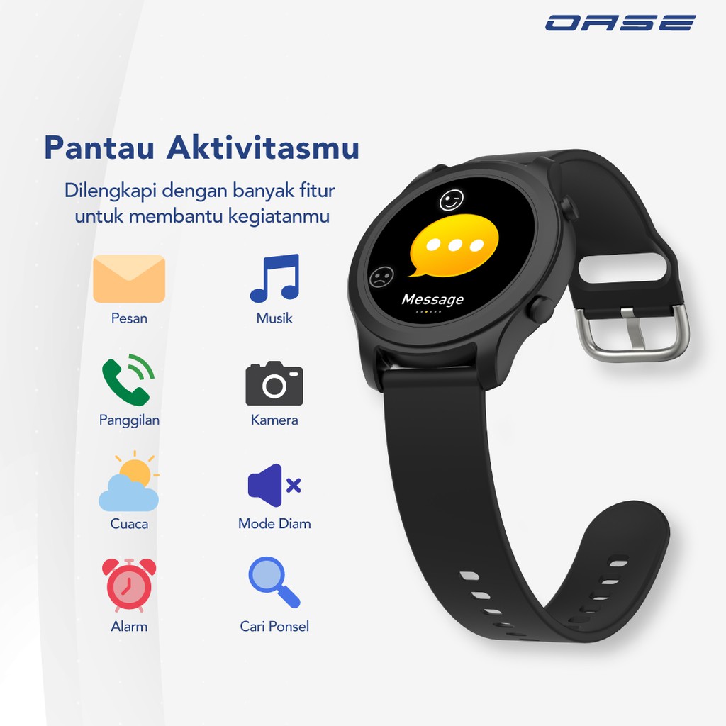 Olike Horizon W1 Smartwatch for Health 15Days Battery 160 mAh iOS Android Quick Charge Smartband IP67 OASE WS-S1-5