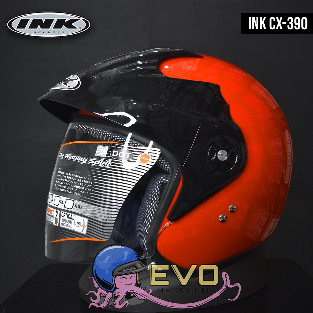 HELM INK CX 390 SOLID - FIRE RED