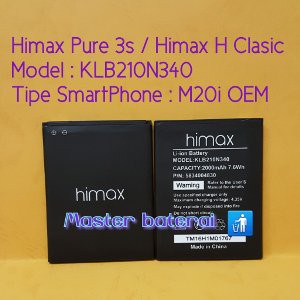 Baterai Himax H Clasic KLB210N340 KLB 210 N340 Tipe HP Model M20i Baterai Himax Pure 3s Pure3s Oem