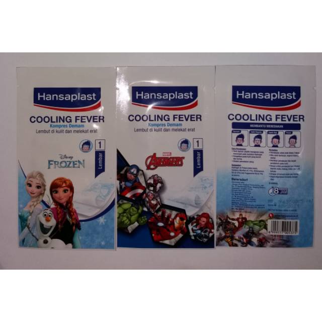 Hansaplast Plester Kompres Demam  - Frozen / Avengers (1 lembar)