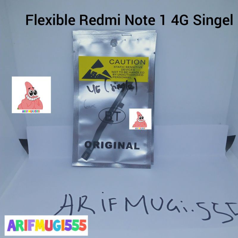 Flexible Flexible Board Konektor Connector Xiaomi Redmi Note 1 4G Singel Original