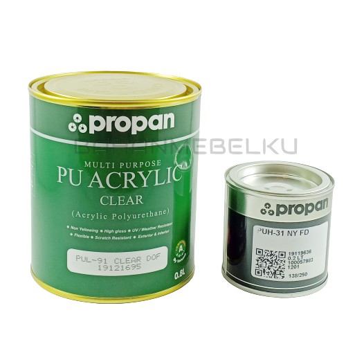 Jual Cat Pu Propan Acrylic Pul 91 Clear Doff Clear Gloss Semi Gloss Indonesiashopee Indonesia 9820