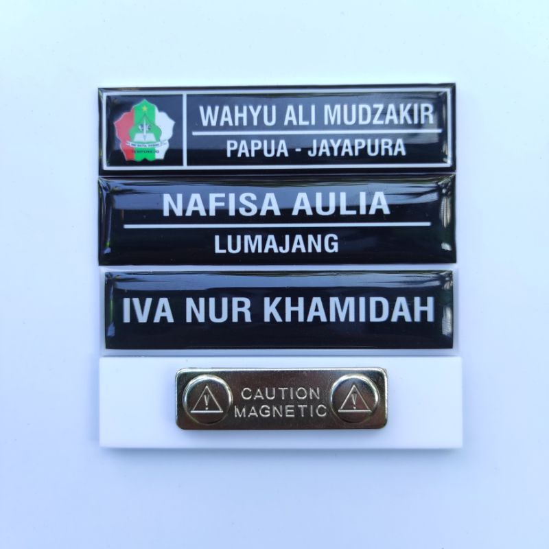 NAME TAG PRAMUKA NAME TA PASKIBRAKA NAME TAG MAHASIWA AKRILIK Name Tag BSI Bank Syariah Indonesia