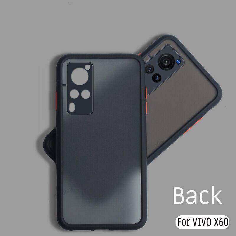 Case Bumper Silikon Matte Translucent Shockproof Cover vivo X80 X70 X60 X50 Pro X80Pro X70Pro X60Pro X50Pro