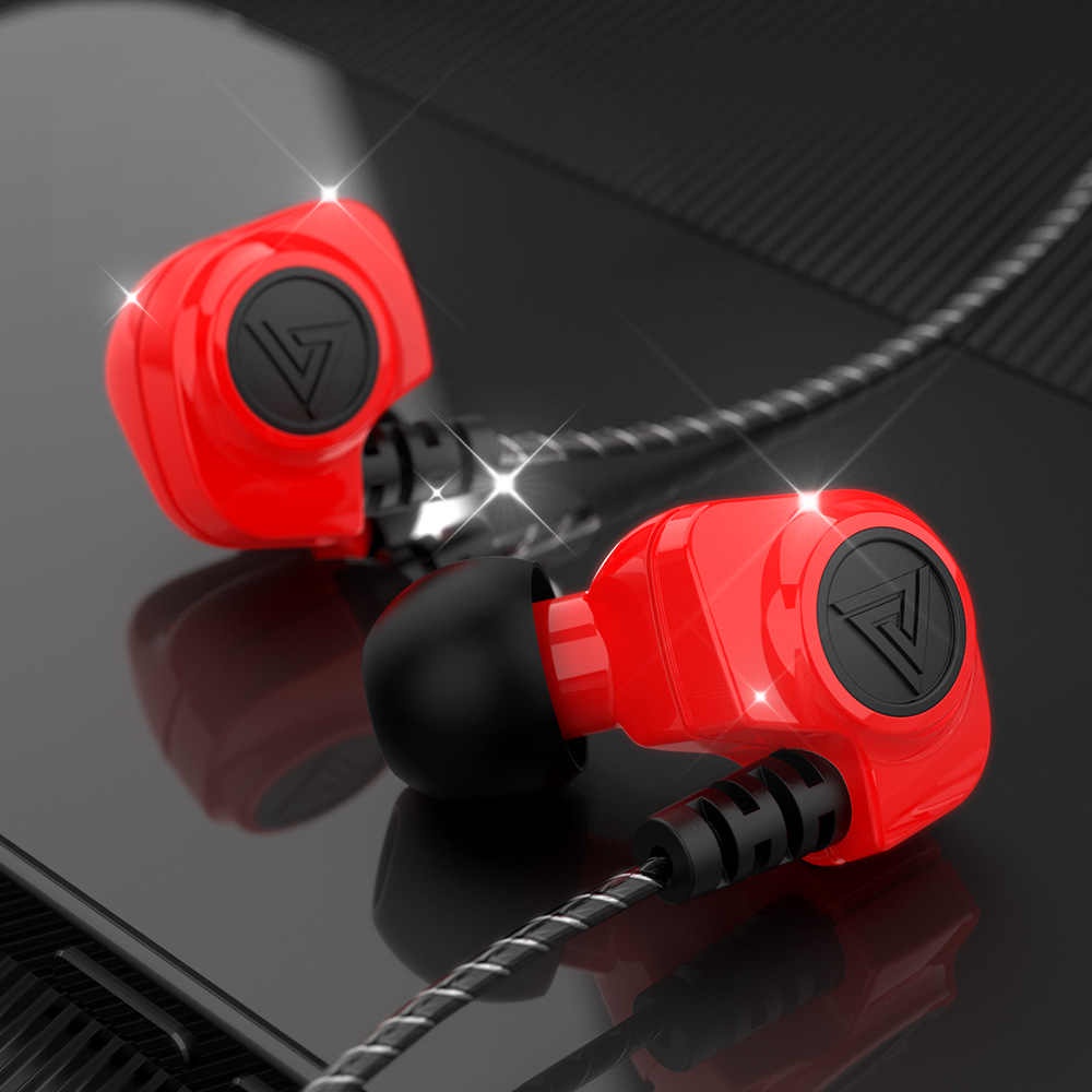 QKZ SK5 earphone Deep BASS music Sport telfon headset mic macaron original