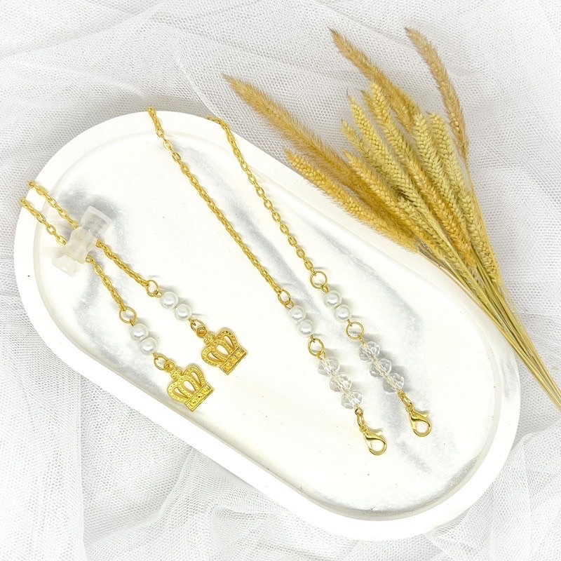 [ALLEYA] STRAP MASK 2IN1 ALLEYA SERIES / STRAP MASKER 2IN1 PREMIUM / STRAP MASK MUTIARA MURAH/MASK S