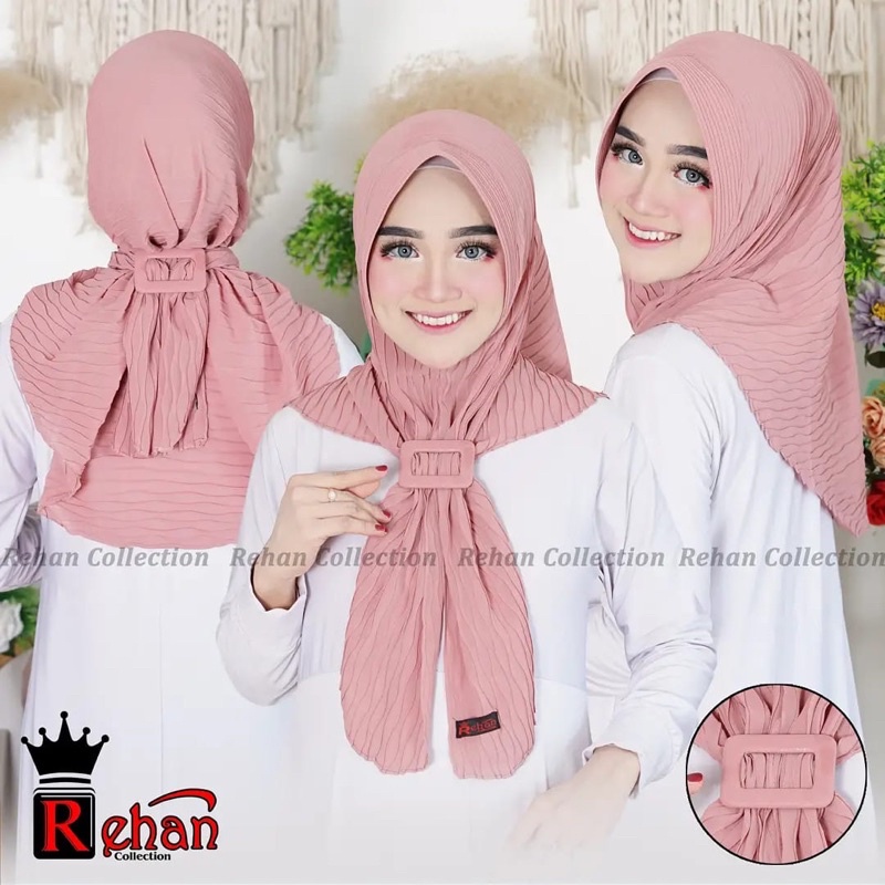 REHAN | Hijab Plisket RING Gelombang