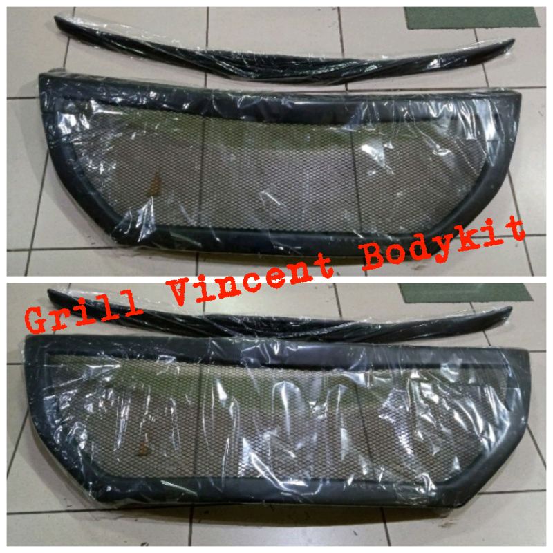 grill kijang inova innova 2014 2015 racing jaring sporty + hood moulding