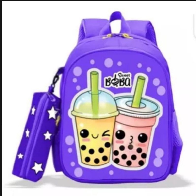 Boba Bag - Tas Ransel Anak Anak Motif Boba Tas Sekolah Paud Tk