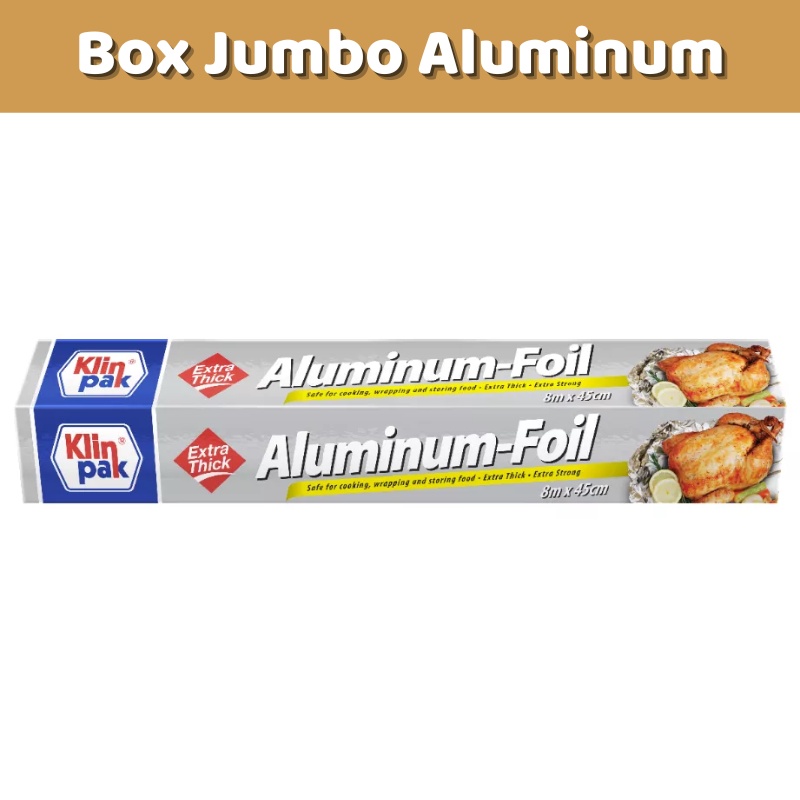 Klinpak Jumbo Aluminum Foil &amp; Klin Pak Cling Wrap Big Size