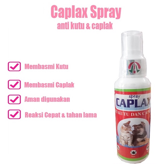 Caplax Spray 120ml - Obat Pembasmi Kutu Kucing/Anjing