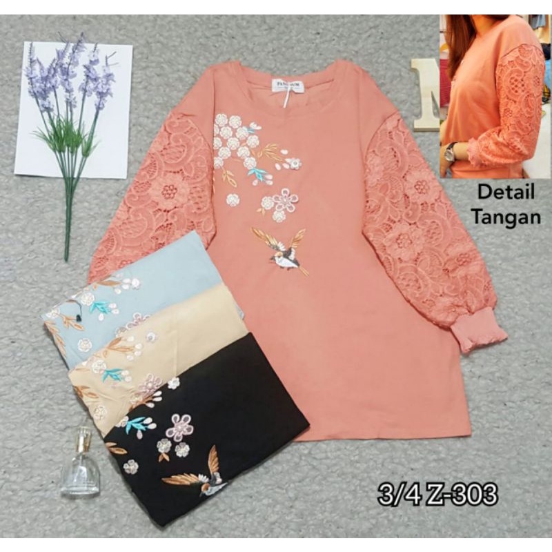 kaos panjang wanita import