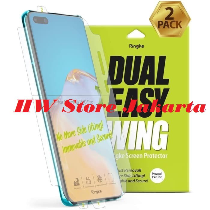 Anti Gores Huawei P40 Pro Ringke Dual Easy Wing Screen Guard