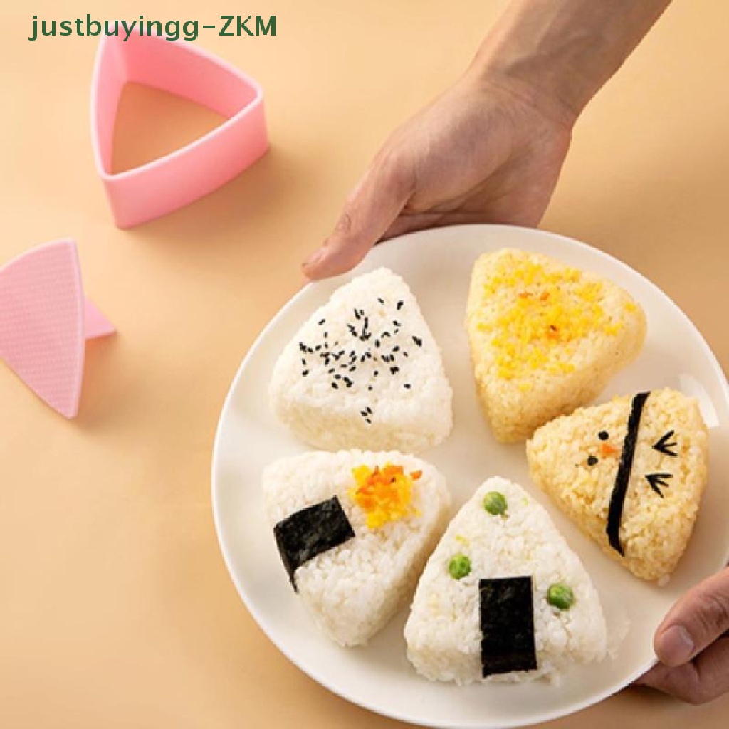 Kit Cetakan Pembuat Sushi Onigiri Nasi Makanan Bentuk Segitiga Model Tekan