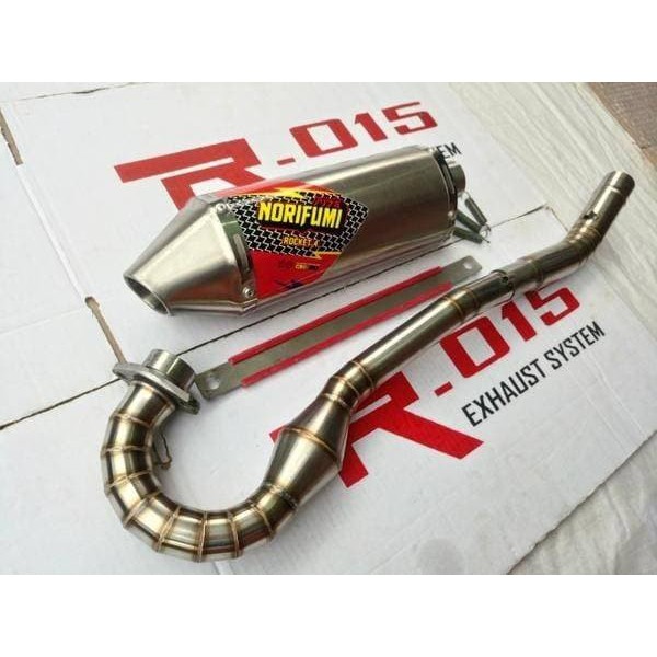 Knalpot Norifumi Monster Titan Ful Set Viar Cross 200 -250 Berkualitas BAIK