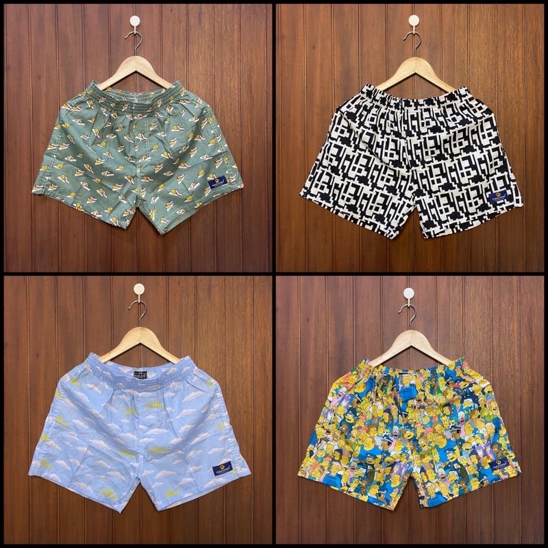 celana boxer celana kolor printing pria wanita/boxer printing premium boxer/boxer motif