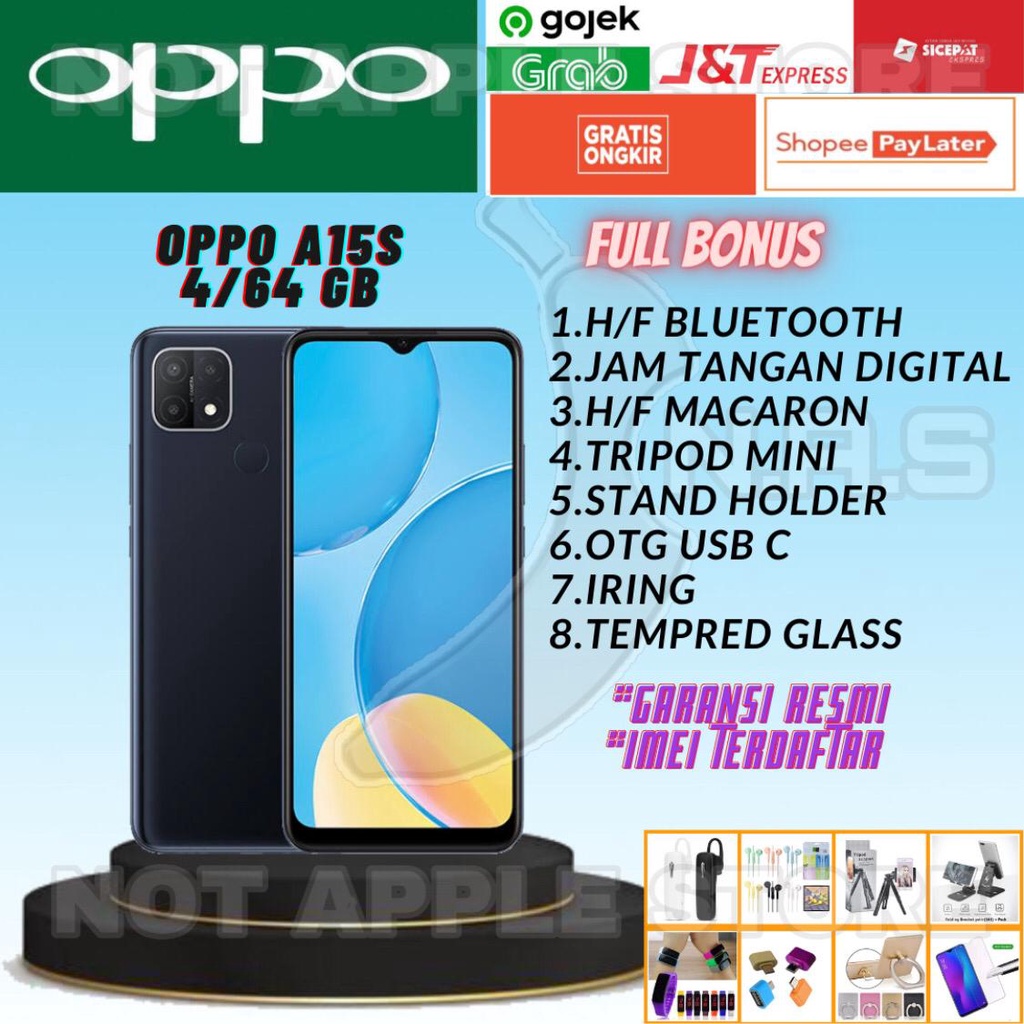 OPPO A15S RAM 4/64GB NEW  BARU GARANSI RESMI