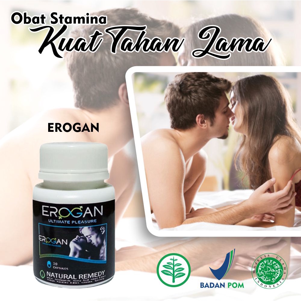 OBAT EROGAN - SUPLEMEN PEMBESAR | ASLI CAPSUL 100% | HERBAL KUAT TAHAN LAMA KELAMIN