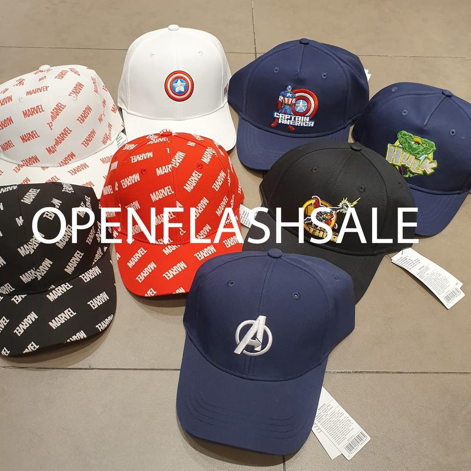 ♃ SILAKAN ORDER MINISO X MARVEL TOPI AVENGER karakter hulk/captain america/ thor / avenger basebal
