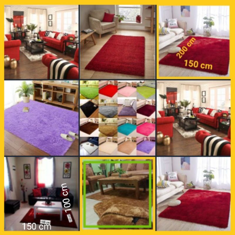 [PUu] KARPET MURAH BULU RASFUR (065) 100 x 150cm | KARPET PEKANBARU riau [PKU]