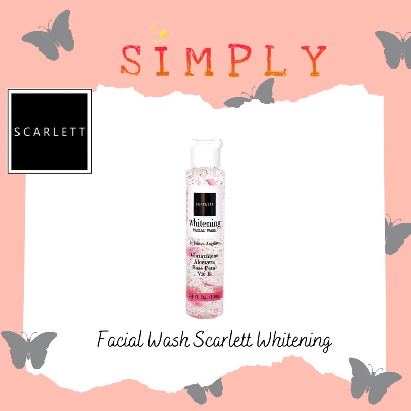 Scarlett Whitening Facial Wash, Sabun Muka Scarlett Whitening, Scarlett Whitening Semarang