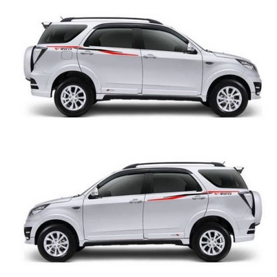 sticker mobil Toyota Rush list body