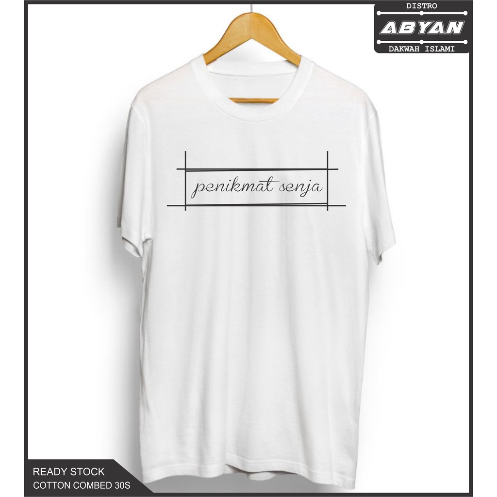 Kaos Distro Kaos Dakwah Kaos Gunung Penikmat Senja Cotton Combed 30S Premium
