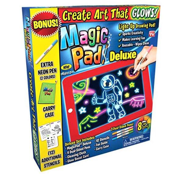 

St0k La4gi,,Magic Pad - Buku Gambar Anak 3D Dengan Lampu LED / Magic Drawing Pad / Belajar Menggamba