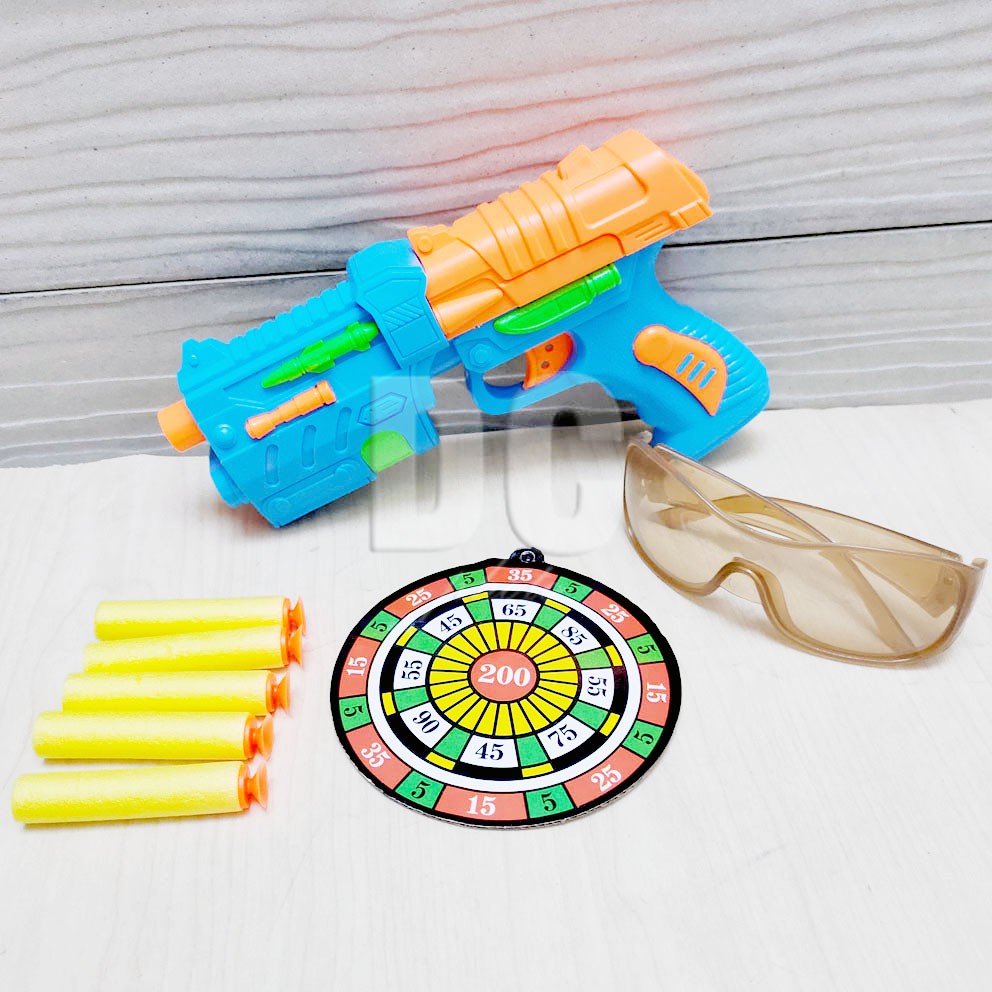 Shooter Fires Foam Dart Mainan Blaster Gun Nerf Tembak Peluru Gabus