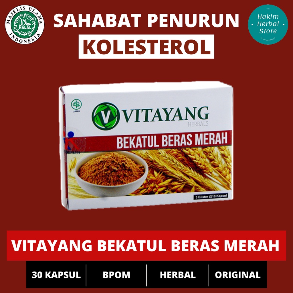 

Vitayang Bekatul Beras Merah | Obat Herbal Penurun Kolesterol & Trigliserida Ampuh | Mengurangi Lemak Jahat LDL & Diet Berat Badan | Mengurangi Plak Arteriosklerosis