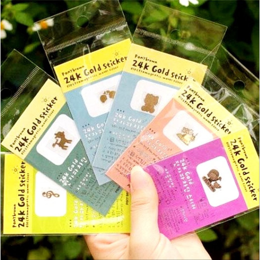 Dijual 24K Gold Sticker Anti Gelombang Radiasi Handphone / Anti Radiasi Stiker terlaris
