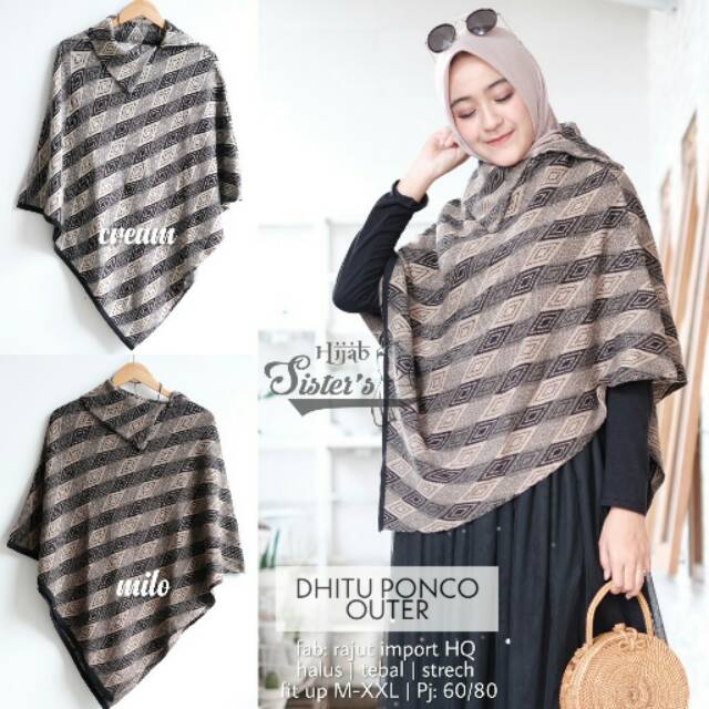 Dhitu ponco outer( hijab sisters)