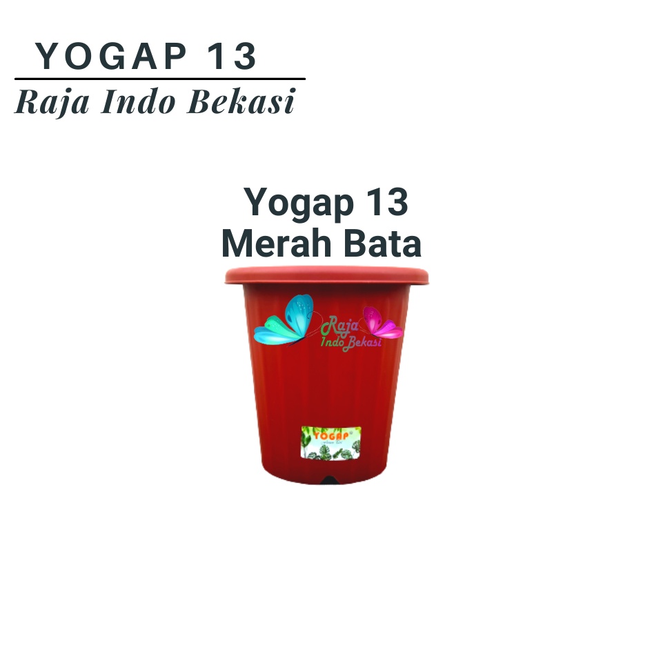 LUSINAN Pot Yogap 13 Putih Transparan Bening Merah Bata Isi 12 pcs Pot Yogap 10 13 15 17 18 19 25 Pot Yogap Bening LUSINAN POT YOGAP MURAH