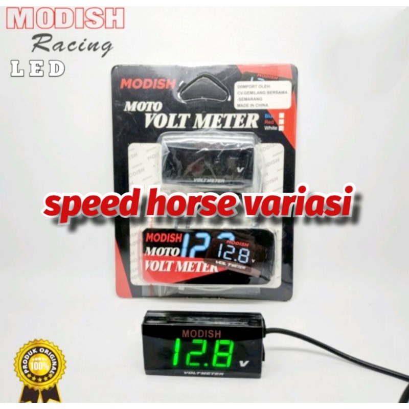 Volt meter meter Aki Digital alat pengukur Aki motor LED Real pict