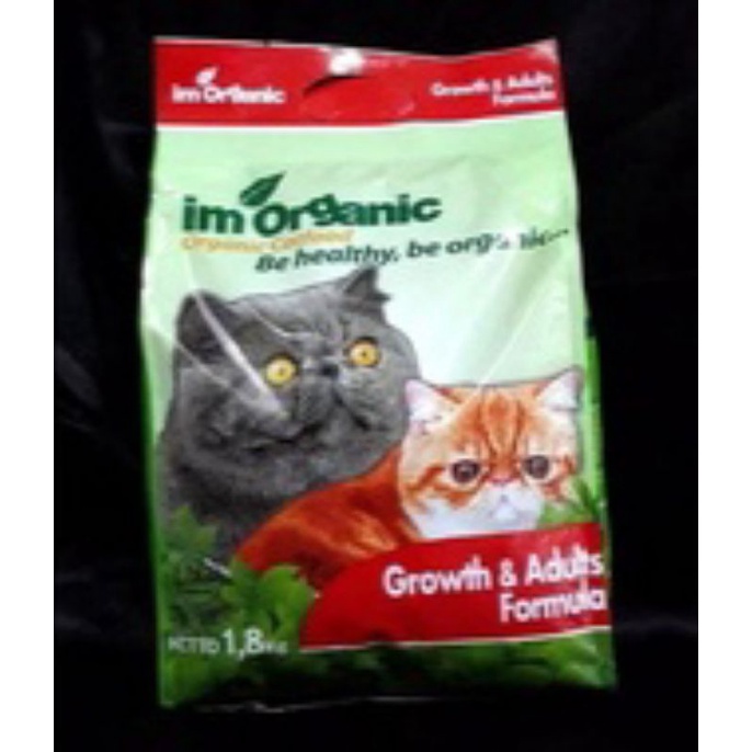 IM ORGANIC GROWTH &amp; ADULT FORMULA FRESPACK 1,8KG MAKANAN KUCING