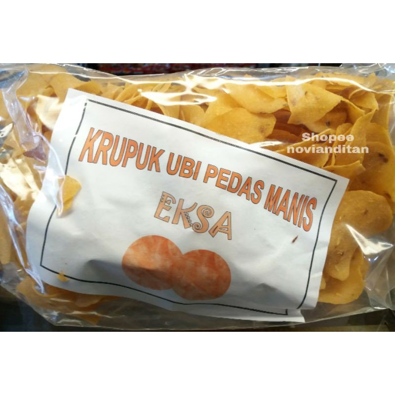 

KERUPUK UBI PEDAS MANIS EKSA KEMASAN 500 GRAM