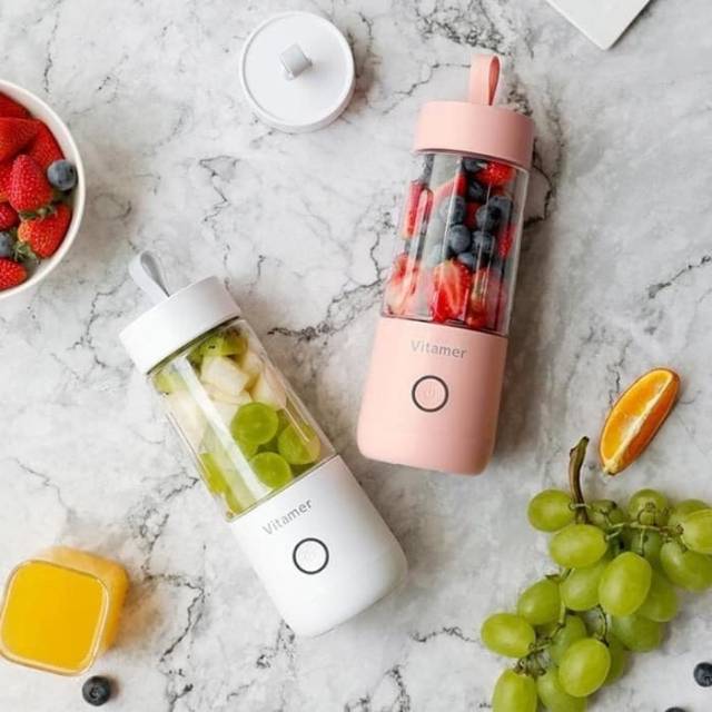 Vitamer Portable Blender Juicer 350ml Original Alat Dapur Jus Buah