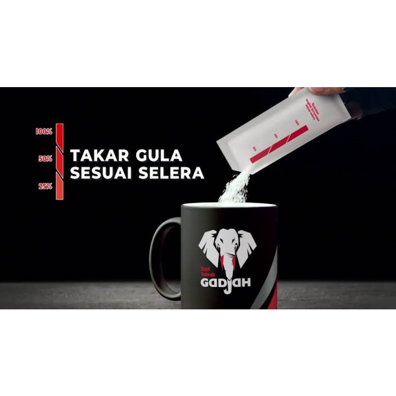 Kopi tubruk Gadjah gula gajah renceng