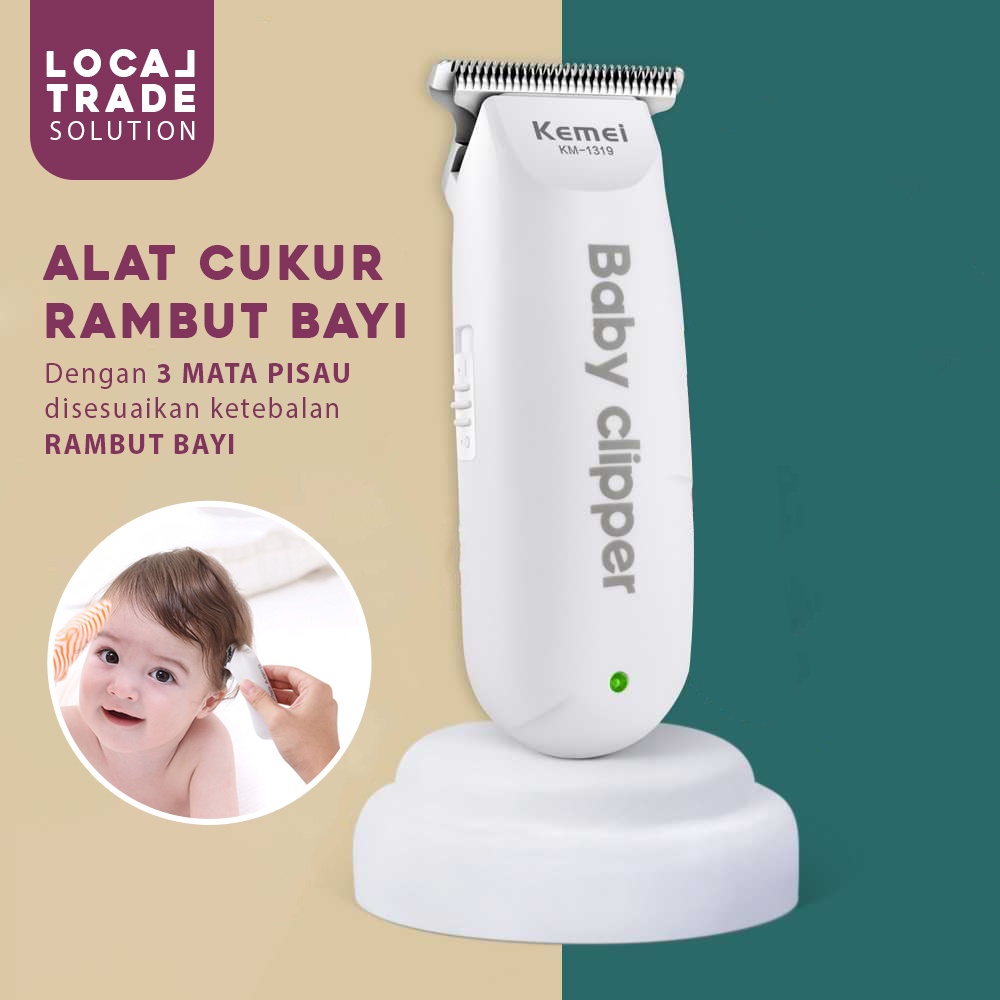 Alat Mesin Pencukur Rambut Bayi Elektrik Portable Tanpa Kabel Tanpa Suara Tidak Berisik Baby Shaver Trimmer