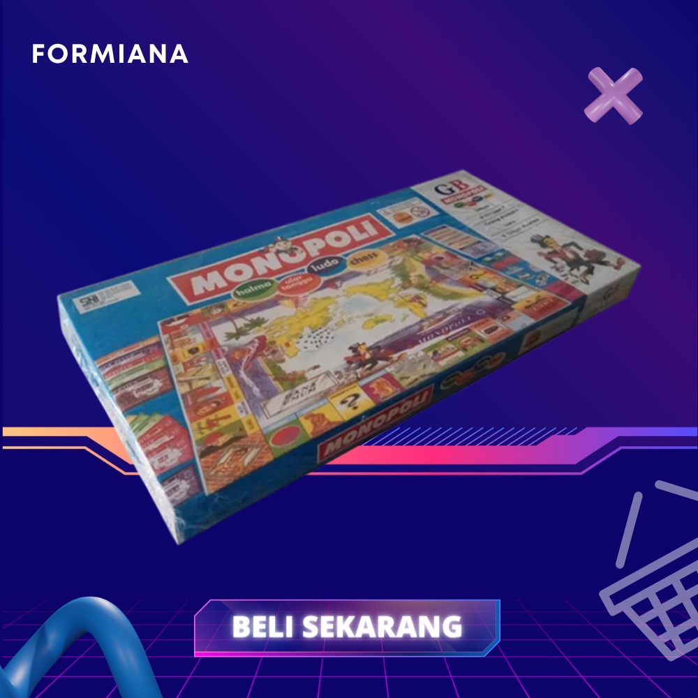 FM - Permainan Monopoli 5 in 1 / Mainan Monopoli Anak/Monopoli