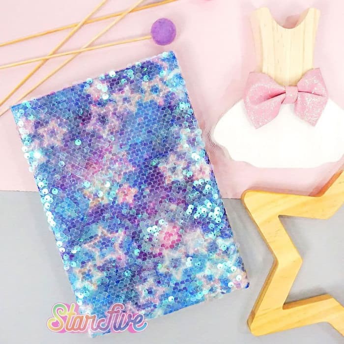

Buku Catatan / Notebook Sequin Starfive - Purple Star